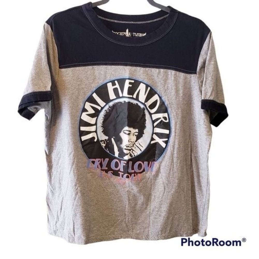 Jimi Hendrix Cry of Love US Tour 1970 T-Shirt Gray Black Size 1X
